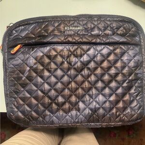 MZ Wallace Quilted Camouflage Laptop Sleeve